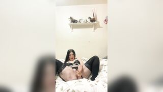 Horny Pierced Emo Plays and Bounces on Dick.