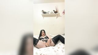 Horny Pierced Emo Plays and Bounces on Dick.