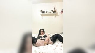 Horny Pierced Emo Plays and Bounces on Dick.