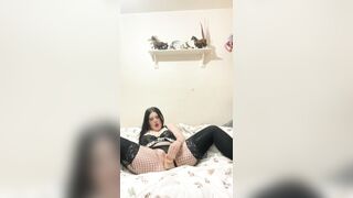 Horny Pierced Emo Plays and Bounces on Dick.