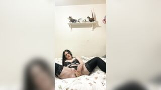 Horny Pierced Emo Plays and Bounces on Dick.