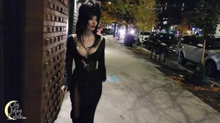 Big Tits Elvira Halloween Public Flashing