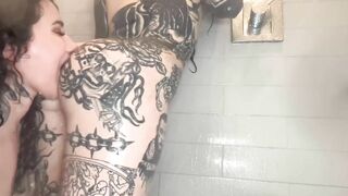 Hot Steamy Lesbian Shower Sex with Frankie Vanian