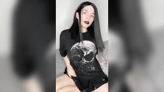 Entertaining herself right in Front of your Eyes