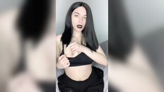 Entertaining herself right in Front of your Eyes