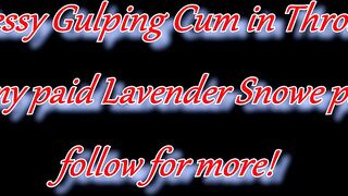 Goth Queen Shows off Thick Pussy before Sloppy Facefuck Cum in Throat & Squirting Orgasm