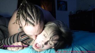 FIRST TIME for Goth Girl getting her Pussy Eaten * INTENSE ORGASM * Facial Cumshot