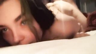 Chubby Goth Girl Gets back Shots