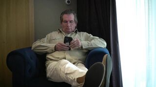 Hot Blonde Hard Wet Fuck and Gets Cumshot from old Grandpa in a Hotel Room