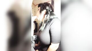 Goth Slut Gets HUGE Facial! (OF Leak)