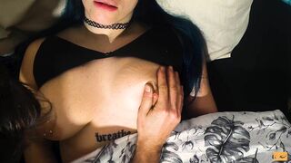 Hot NIPPLE TEASING until Blu Inked Girl EXPLODES - Unlimited Orgasm