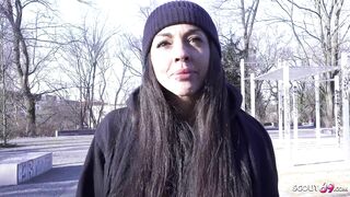 GERMAN SCOUT - Swiss Tattoo Model Lady Fiina Gets Fucked Dirty at her first Porn Casting