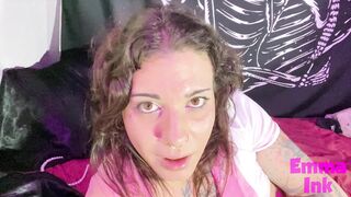 This Trans Girl got Rolled up does Deepthroat and Creampie BBC - Full Vid on OF/EMMAINK13