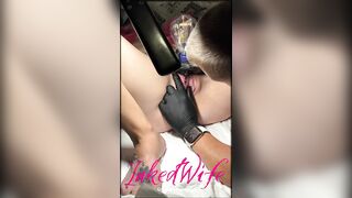 InkedWife’s new Pussy Tattoo @inkedwifefans OF