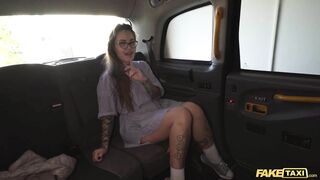 Fake Taxi Jess Mori is Covered in Tattoos and Fucked Hard by a Huge Cock