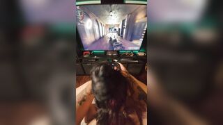 Goth GF Reporting for Booty while he Plays the new Call of Duty (BO6)