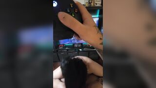 Goth GF Reporting for Booty while he Plays the new Call of Duty (BO6)