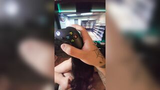 Goth GF Reporting for Booty while he Plays the new Call of Duty (BO6)