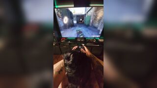 Goth GF Reporting for Booty while he Plays the new Call of Duty (BO6)