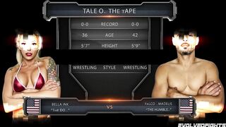 Bella Ink vs Falco Amadeus - Hot 69 and Handjob after Tough Sex Fight