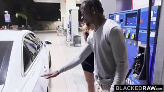 BLACKEDRAW Cute Blonde River Gets Piped down by Huge BBC