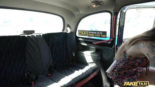 Fake Taxi Tattooed Babe Seduces the Taxi Driver by Showing off her Tattooed Body