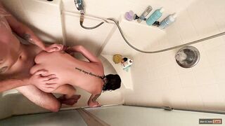 She CUMS after she Finally Fits his Dick into her Tight Ass- Mav & Joey Lee 4K