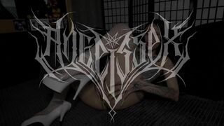 Blue Lingerie, White Fishnets & Heels Hot Sex / Angelssex