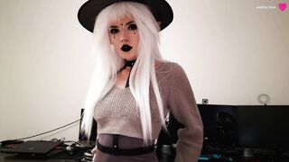 The Secret of the Eternal Beauty of the Elf Witch is Hot Cum on her Face after a Week of Abstinence