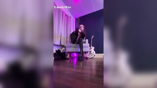 Skinny Trans Goth Girl Rides and Sucks Toys Wearing Thigh Highs