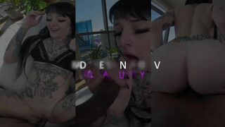 Petite Goth Brit Gets first BBC