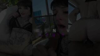 Petite Goth Brit Gets first BBC