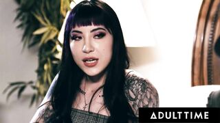 ADULT TIME - Twisted Goth Baddie Charlotte Sartre GETS OFF on Tragedy! INSANE SQUIRTING FUCK