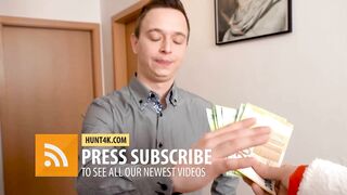 HUNT4K. Man bangs honey in ass and pays her boyfriend for anal fun