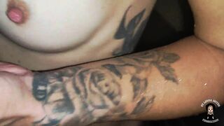 Fucked a hot teen neighbor in a Russian bath. Massive cumshot