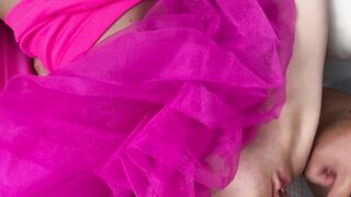 Skinny Doll in FFM Threesome