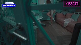 Hot Step Mom cant Lie without Fuck and comes to Step Son's Shared Bed for Hard Sex till Cum in Pussy