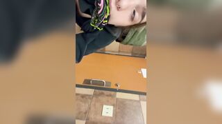 Getting a PUBLIC CREAMPIE in the Taco Bell Bathroom