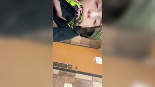 Getting a PUBLIC CREAMPIE in the Taco Bell Bathroom