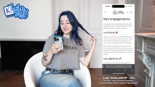 No need a Men when you have a Big Dildo - French Alt Hairy Girl Masturbating