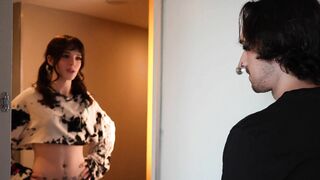 Petite Emo Slut Knocked on the Wrong Door.. Lost T-girl Gets Fucked Silly