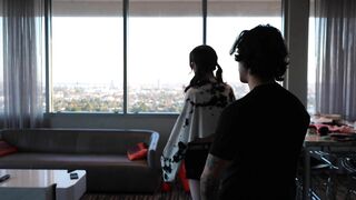 Petite Emo Slut Knocked on the Wrong Door.. Lost T-girl Gets Fucked Silly