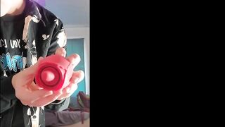 INTENSE FIRST TIME LIVE REACTION TO SUCTION & LICKING TOY