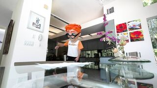 The PornDude's Home Invasion Turned Saucy: Gracie Gates Nabs more than Lunch!