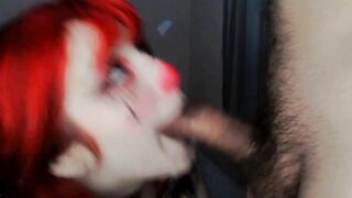 Goth Clowngirl Slut Sloppy Blowjob