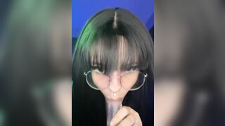 POV: Cute Alt Teen Sucks your Dick