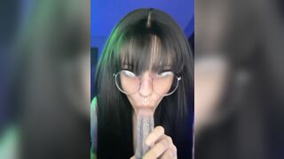 POV: Cute Alt Teen Sucks your Dick