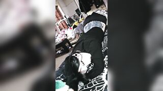 Young British Goth Slut Shows off her Pale Tattooed Skin - Judas Nyx