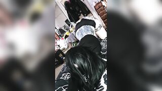 Young British Goth Slut Shows off her Pale Tattooed Skin - Judas Nyx