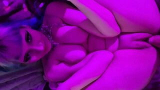 Goth Girl Barley Fits Big Dick in Tight Pussy - RoseLunar